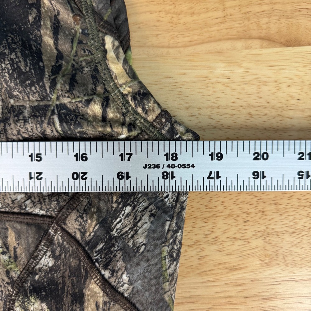 Under Armour Men's Small Brown Mossy Oak Breakup Camo Full Zip Fleece Vest Logo - Picture 7 of 8